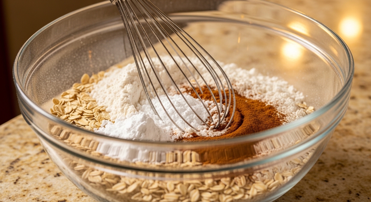 dry ingredients mixing